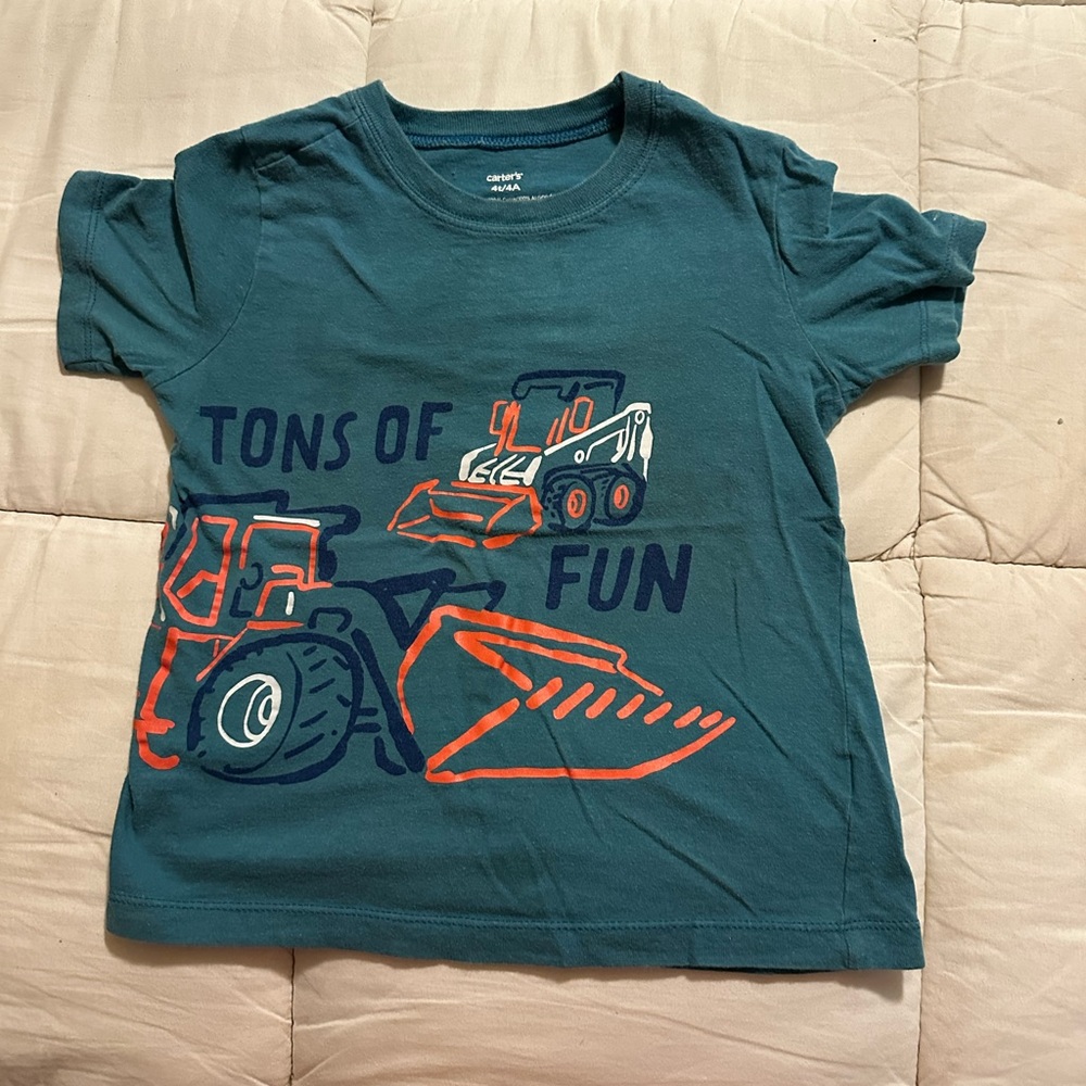 Carter's Blue Cotton Shirt 4T